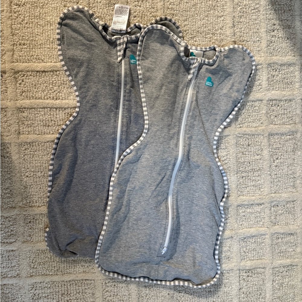 Two Small Love to Dream Gray Swaddles Bundle